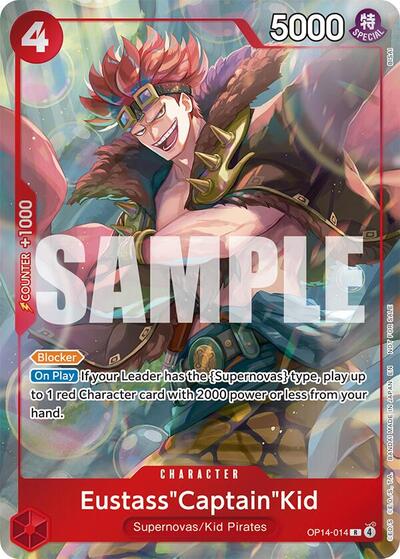 Eustass"Captain"Kid - OP14-014 (Dash Pack) - Front