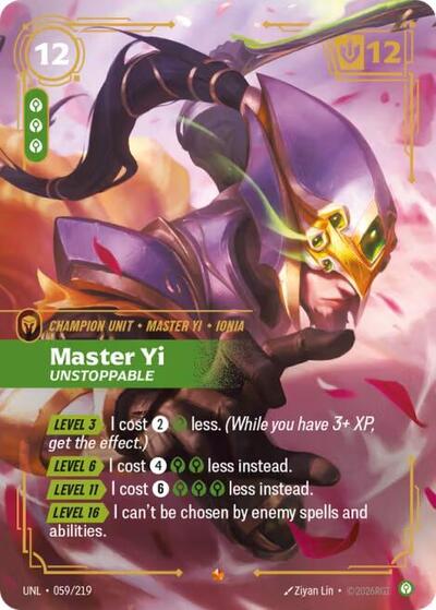 Master Yi - Unstoppable - Front