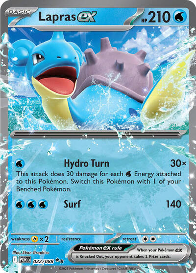 Lapras ex - Front