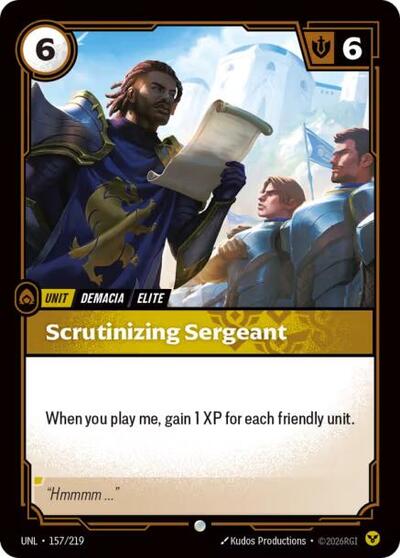 Scrutinizing Sergeant - Front
