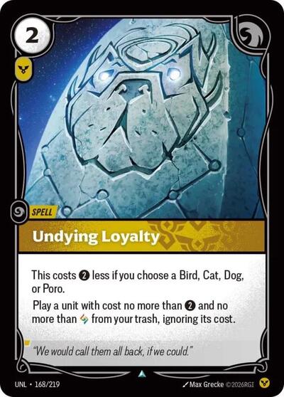 Undying Loyalty - Front