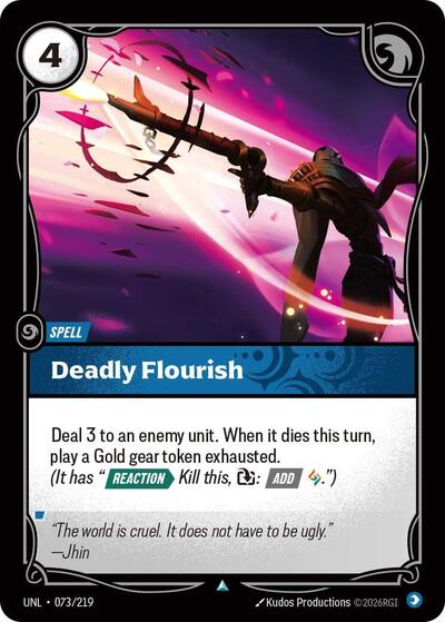 Deadly Flourish - Front