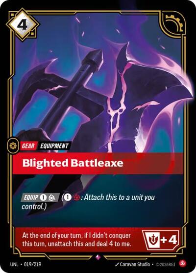 Blighted Battleaxe - Front