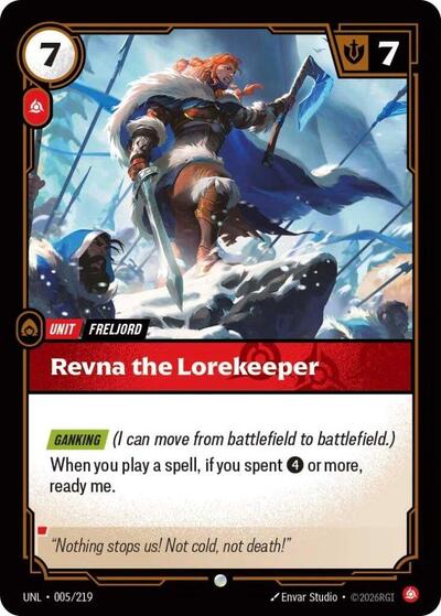 Revna the Lorekeeper - Front
