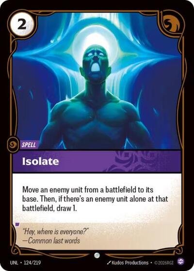 Isolate - Front