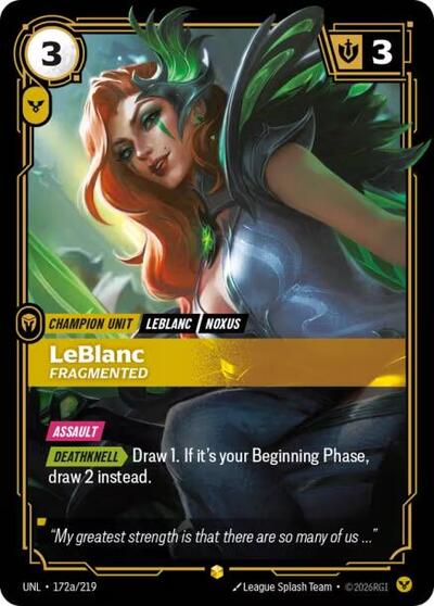 LeBlanc - Fragmented (Alternate Art) - Front