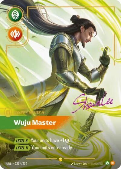 Master Yi, Wuju Master (Signature) - Front