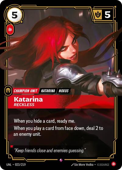 Katarina - Reckless - Front