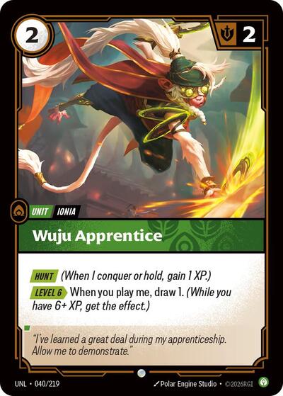 Wuju Apprentice - Front