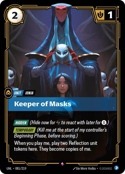Keeper of Masks - Front