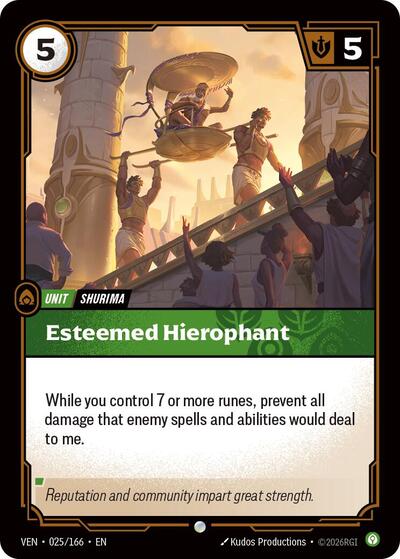 Esteemed Hierophant - Front
