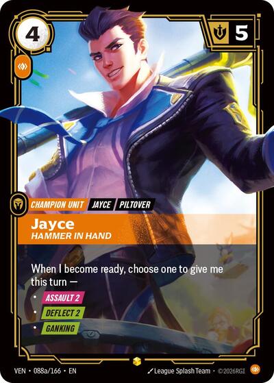 Jayce, Hammer in Hand (Alternate Art) - Front