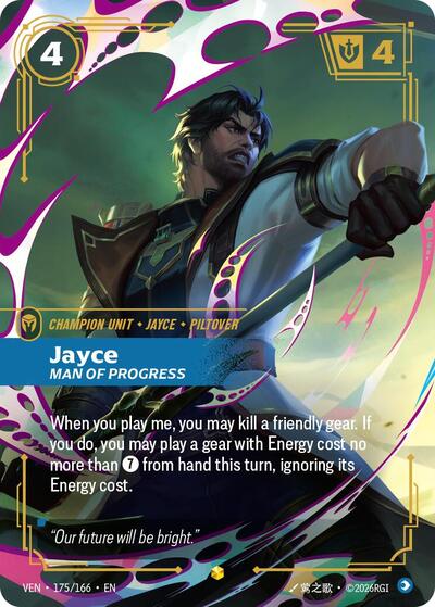 Jayce, Man of Progress - Front