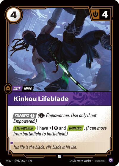 Kinkou Lifeblade - Front