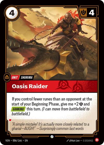 Oasis Raider - Front