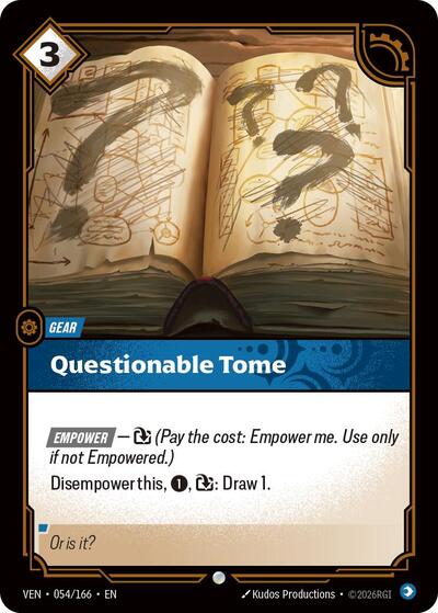 Questionable Tome - Front