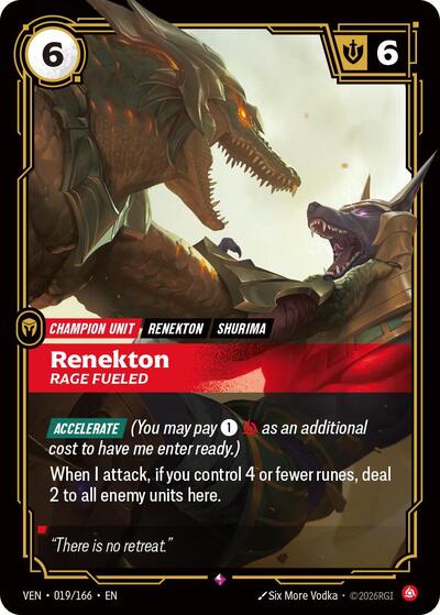 Renekton, Rage Fueled - Front