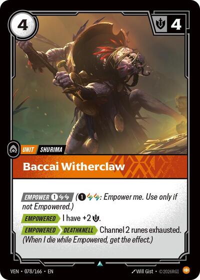 Baccai Witherclaw - Front