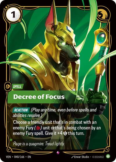Decree of Focus - Front