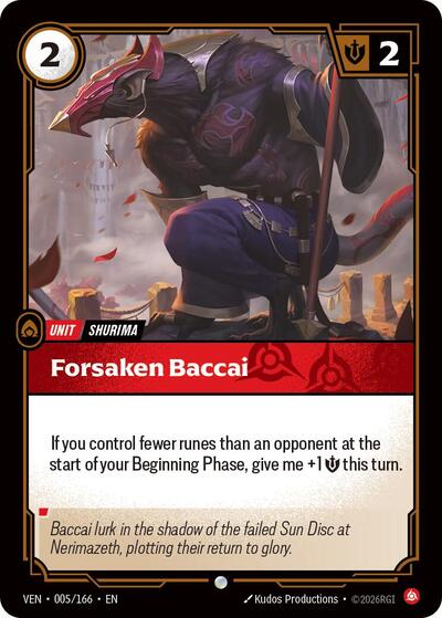 Forsaken Baccai - Front