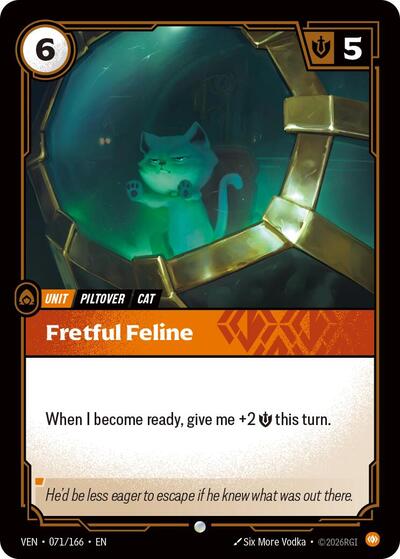 Fretful Feline - Front
