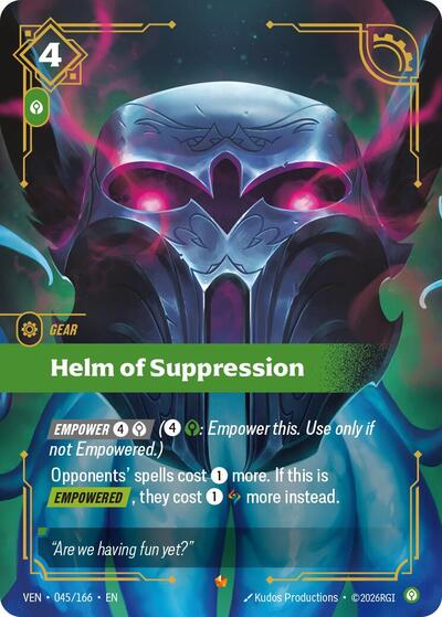 Helm of Suppression - Front