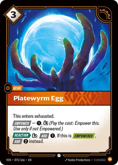 Platewyrm Egg - Front