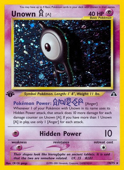 Unown [A] (14) - Front