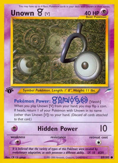 Unown [V] - Front