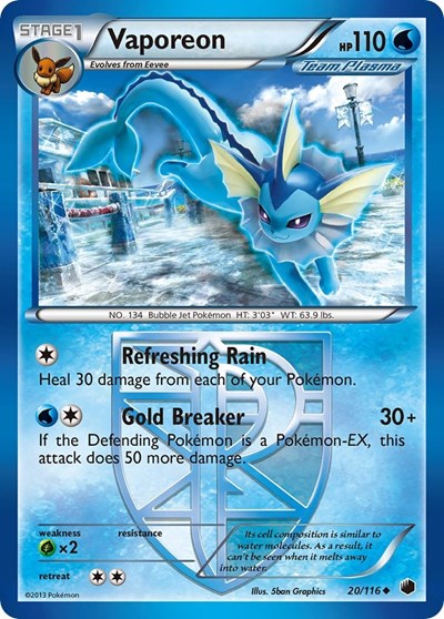 Vaporeon (Team Plasma) - Front