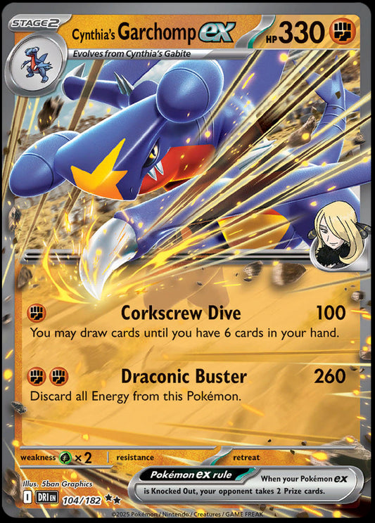 Image of Cynthias Garchomp ex Destined Rivals (DRI) #104