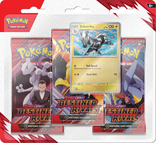 Pokémon TCG Scarlet & Violet 10 Destined Rivals Three booster blister