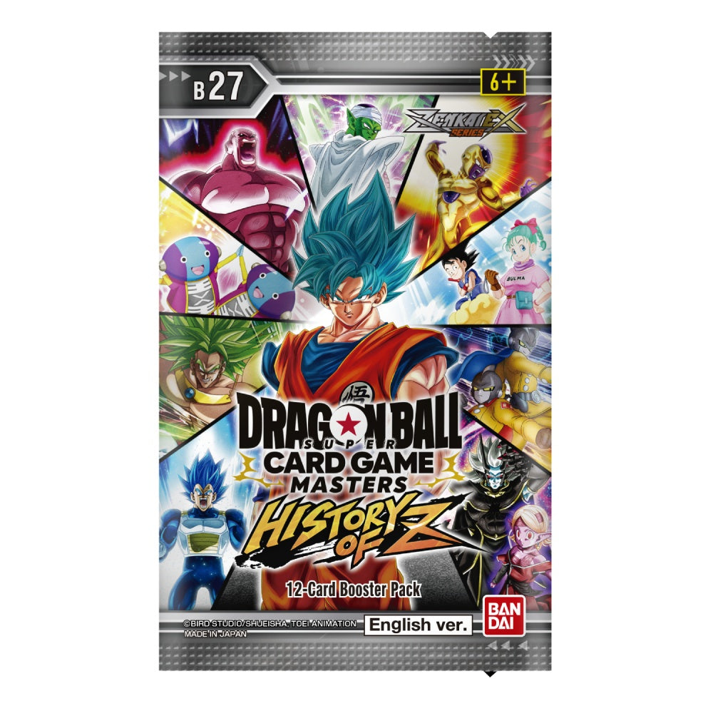 Dragon Ball Super Card Game: Masters  B27 - History of Z - Booster Bo   Obsession Gaming