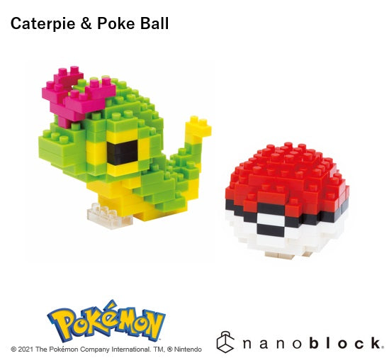 Pokémon Nanoblock - Caterpie & Pokeball