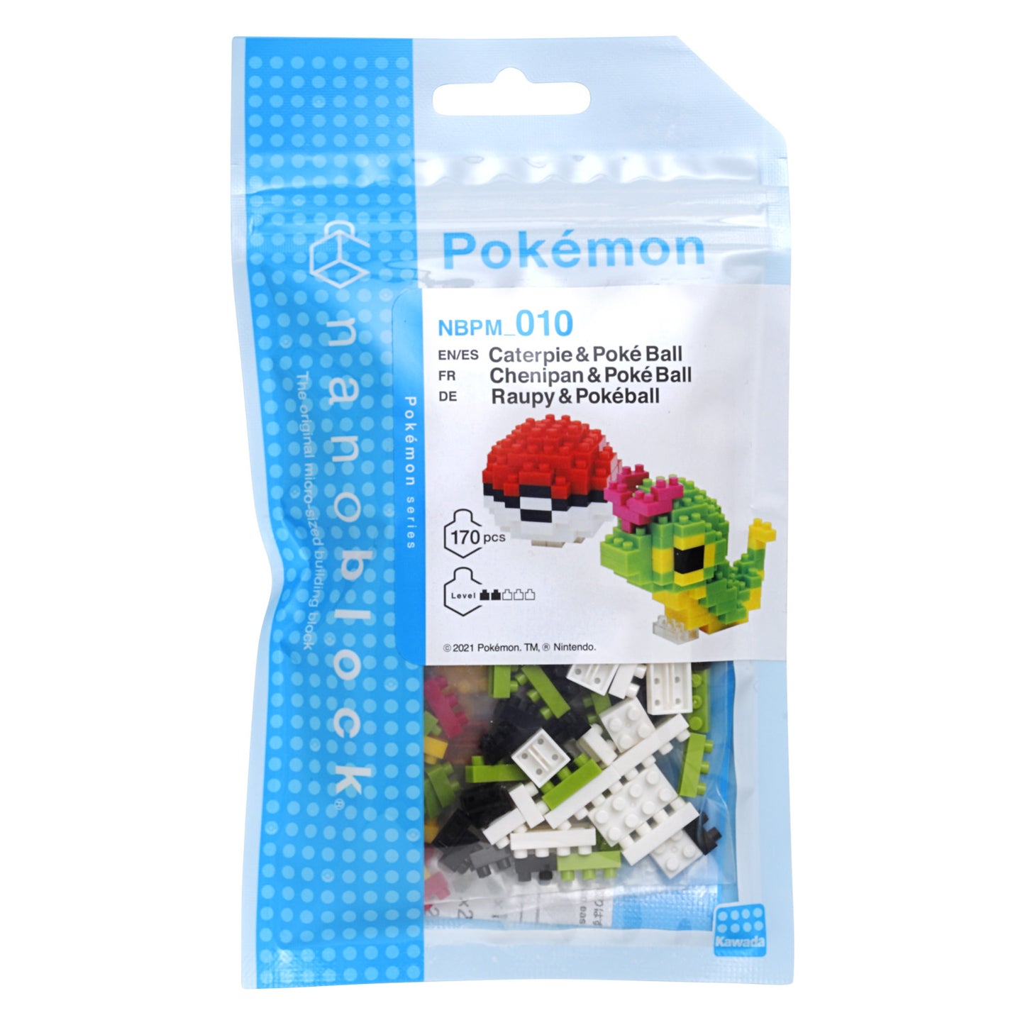 Pokémon Nanoblock - Caterpie & Pokeball