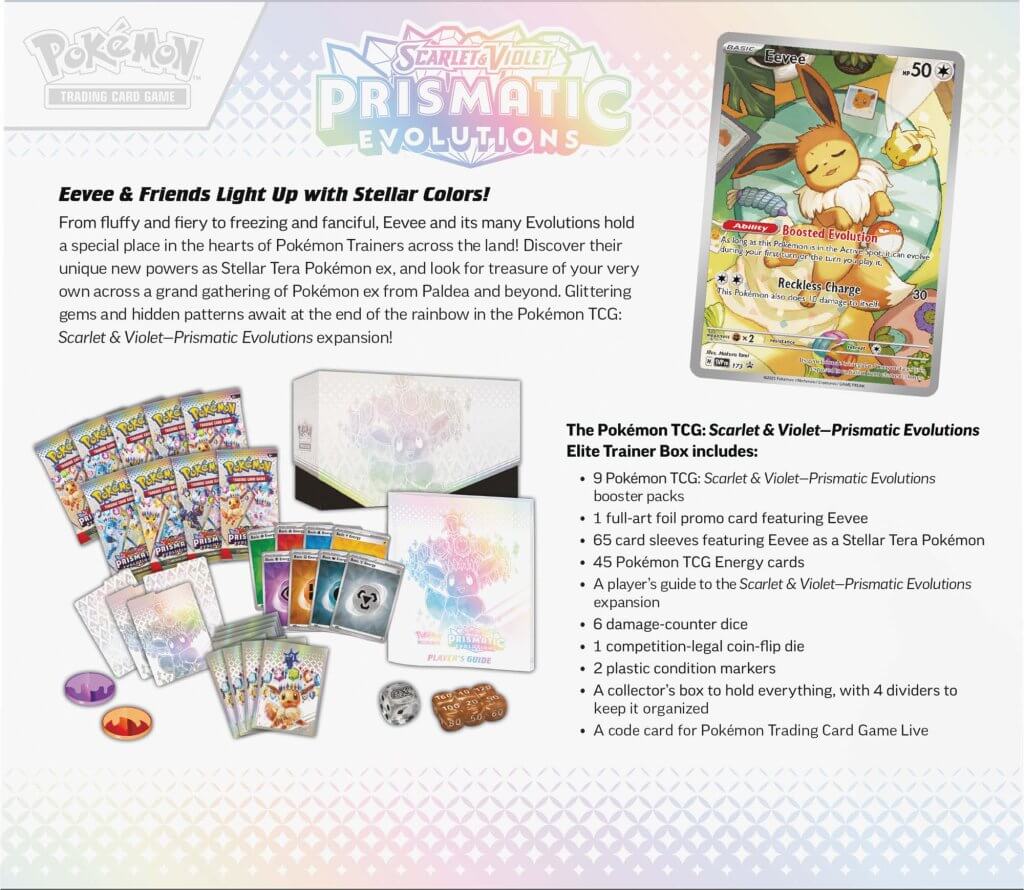 Pokémon: Prismatic Evolutions SV08.5 - Elite Trainer Box