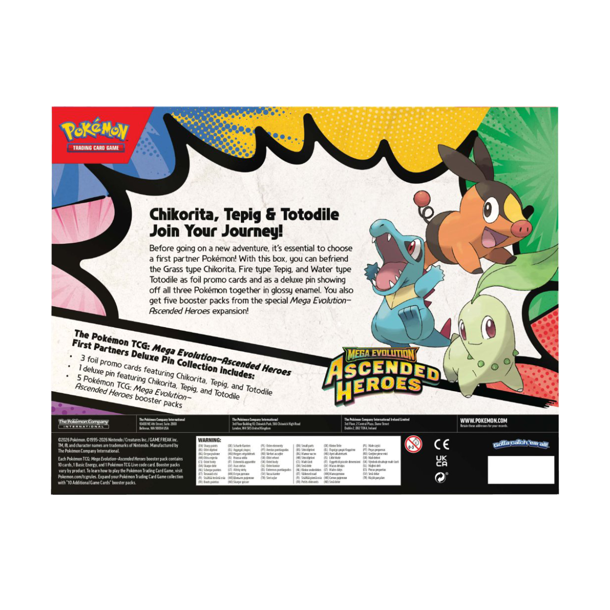 Pokémon TCG: Mega Evolution— Ascended Heroes First Partners Deluxe Pin Collection