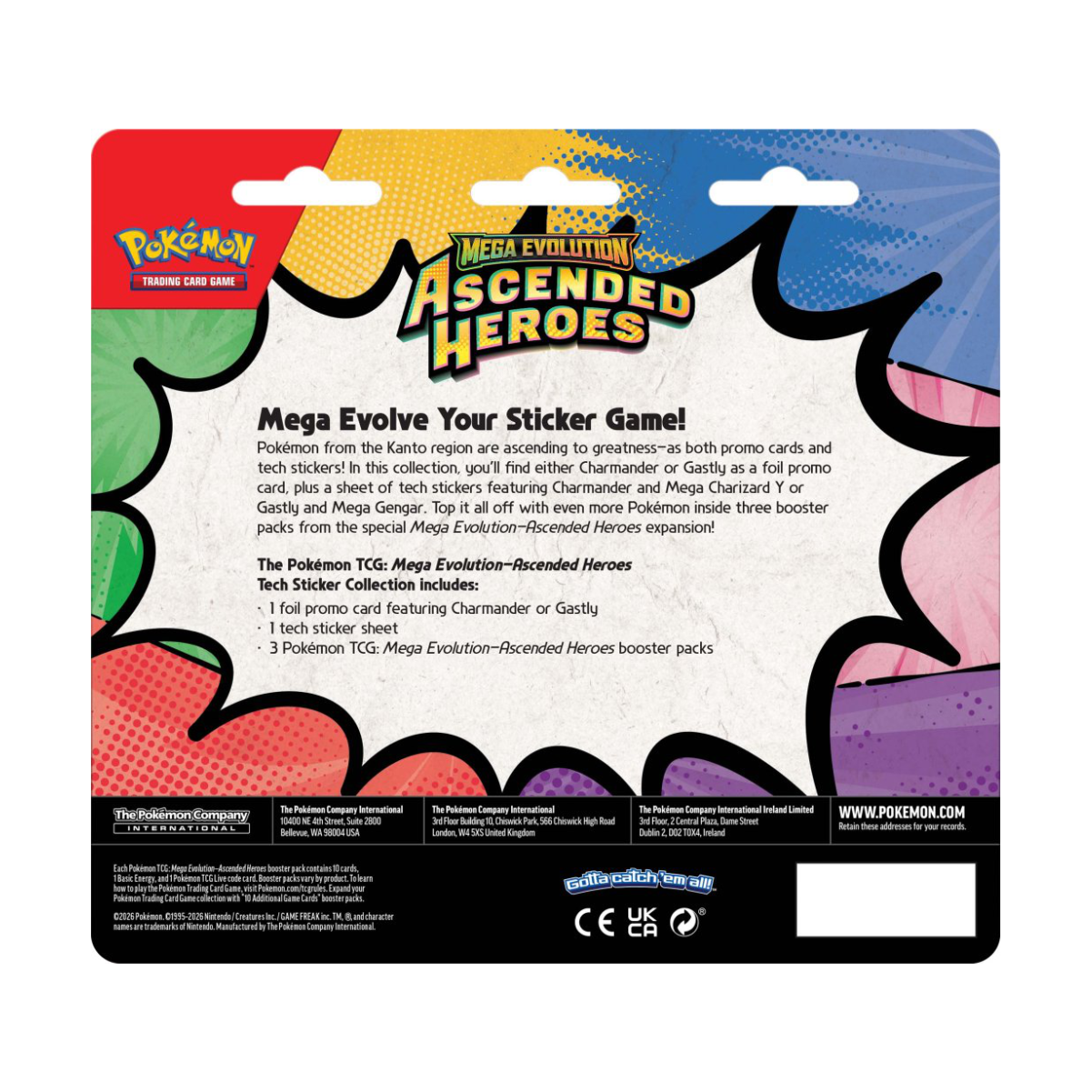 Pokémon TCG: Mega Evolution—Ascended Heroes Tech Sticker Collection
