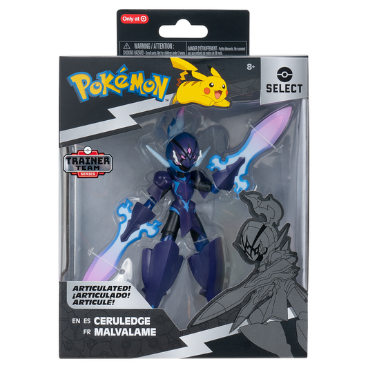 Pokémon Ceruledge Action Figure 15cm – Fire/Ghost Type Collectible Battle Figure