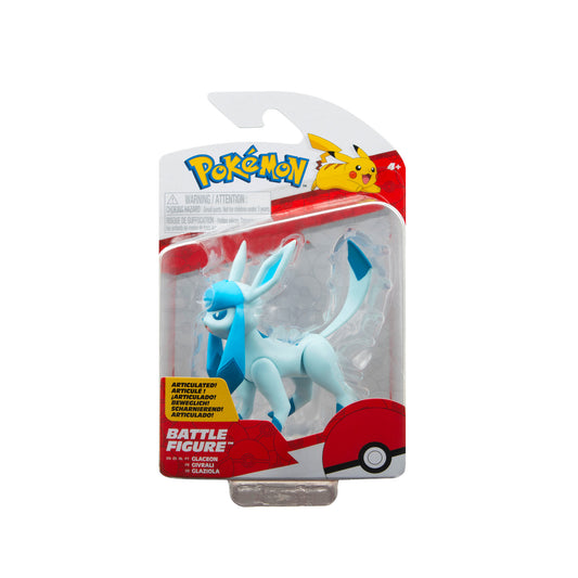 Pokémon Glaceon Battle Figure Pack – Ice Type Pokémon Figure (3")