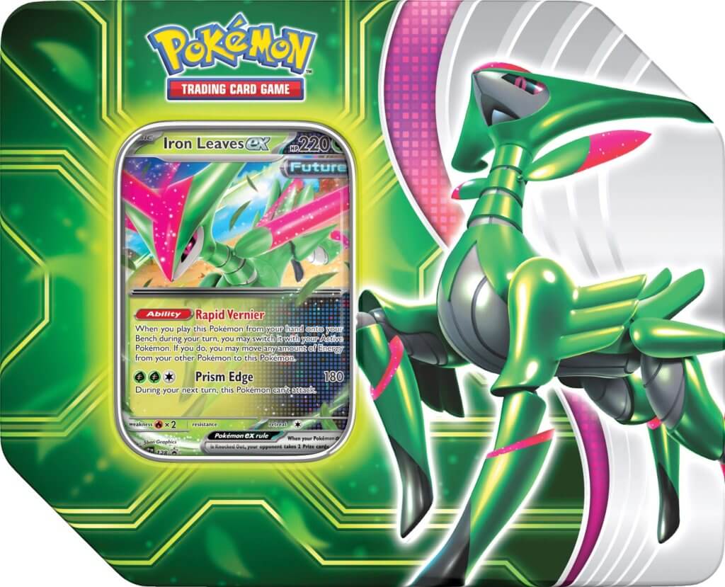 Pokémon TCG Paradox Clash Tin - Iron Leaves