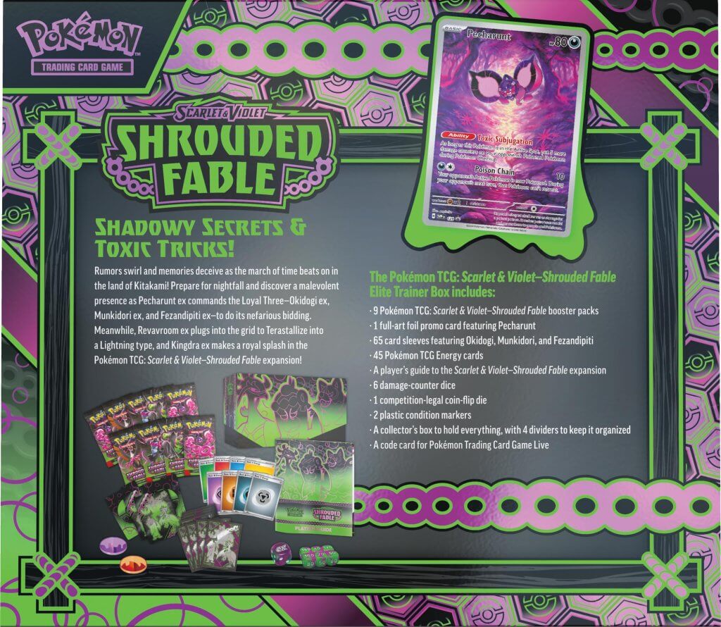 Pokémon TCG Scarlet & Violet 6.5 Shrouded Fable Elite Trainer Box