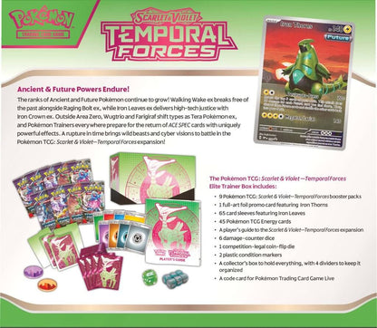 Pokémon TCG Temporal Forces Elite Trainer Box Iron Leaves