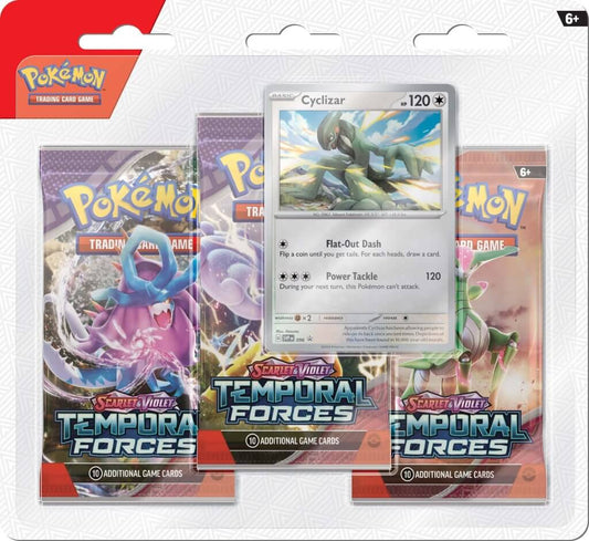 Pokémon TCG Temporal Forces Three booster blister