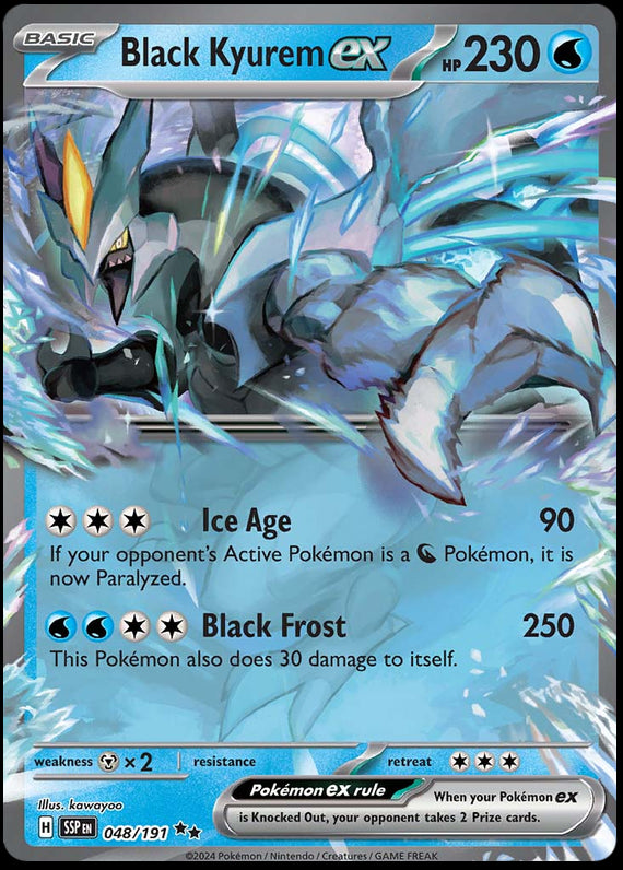 Image of Black Kyurem ex Surging Sparks (SSP) #048