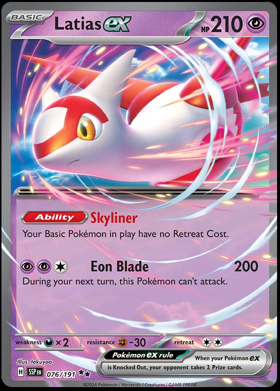 Image of Latias ex Surging Sparks (SSP) #076