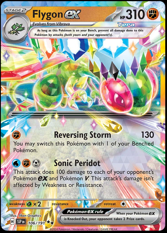 Image of Flygon ex Surging Sparks (SSP) #106