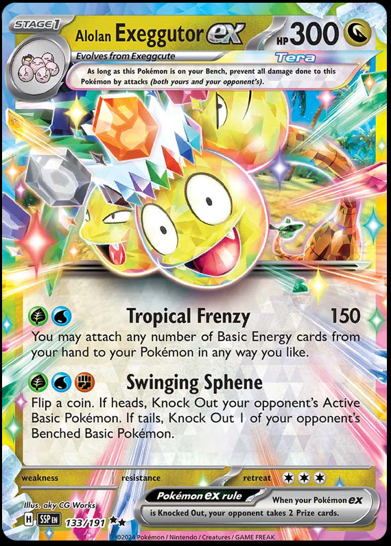 Image of Alolan Exeggutor ex Surging Sparks (SSP) #133