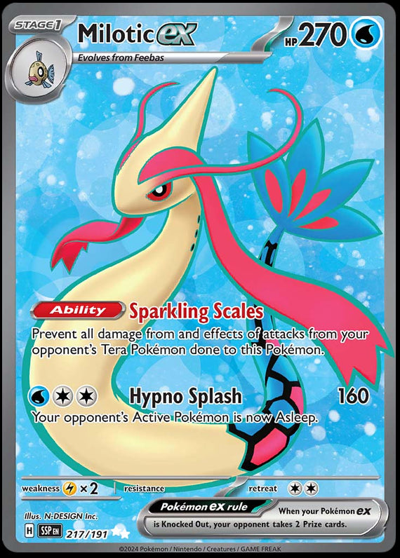 Image of Milotic ex Surging Sparks (SSP) #217