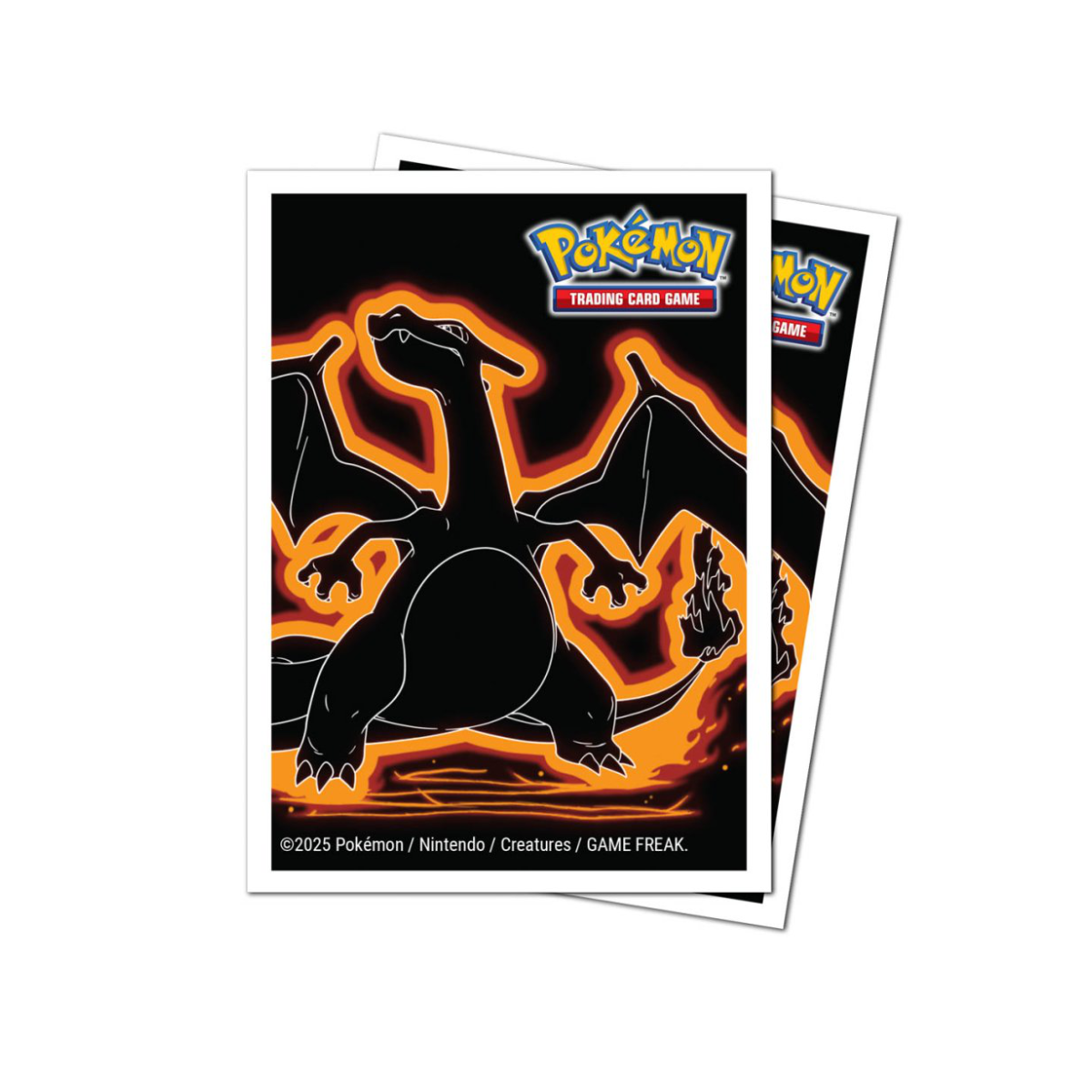Pokemon Neon Kanto 105ct APEX Deck Protector Sleeves Charizard